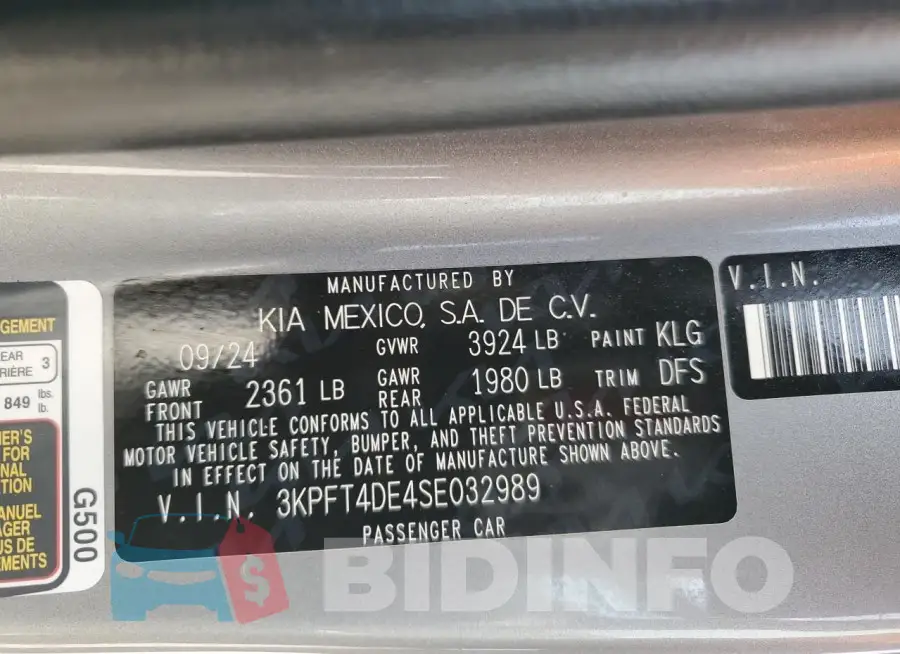 3KPFT4DE4SE032989 Photo# 12