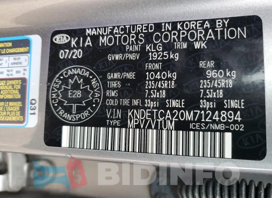KNDETCA20M7124894 Photo# 13