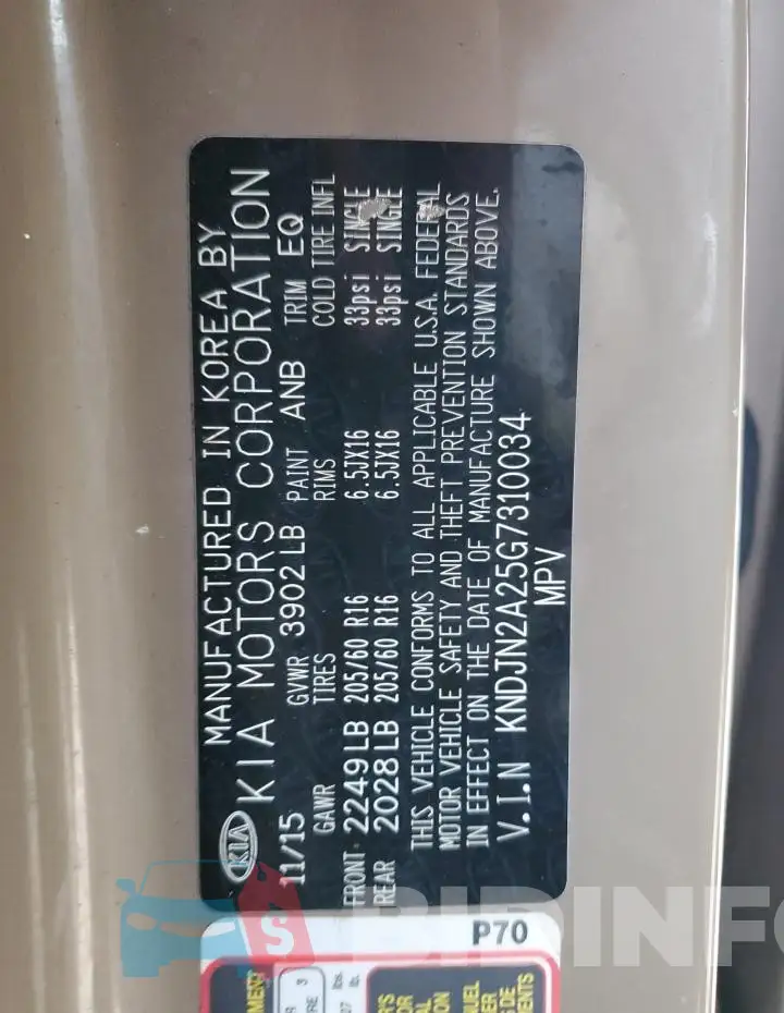 KNDJN2A25G7310034 Photo# 13