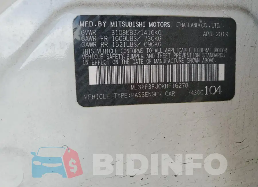 ML32F3FJ0KHF16278 Photo# 12