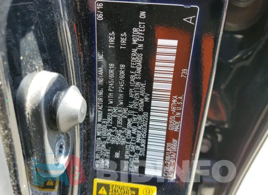 5TDJKRFH5GS302200 Photo# 13