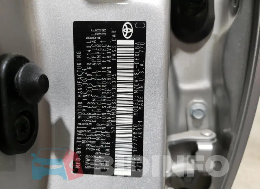 5YFB4MDE6SP238325 Photo# 12