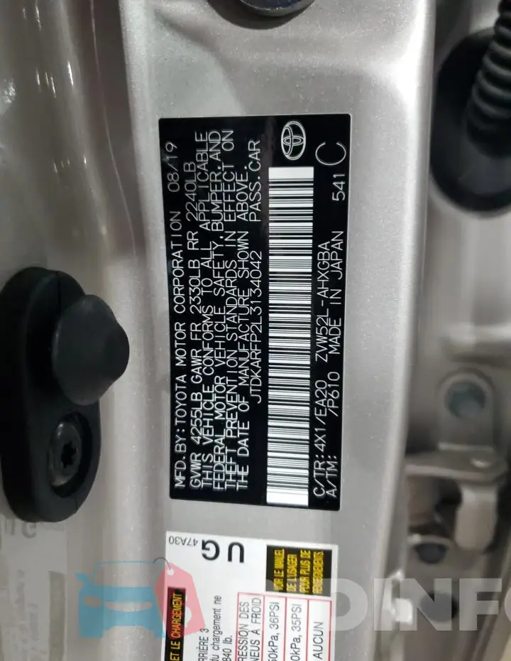 JTDKARFP2L3134042 Photo# 13