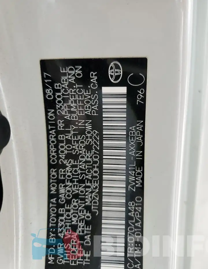JTDZN3EU0HJ072229 Photo# 12
