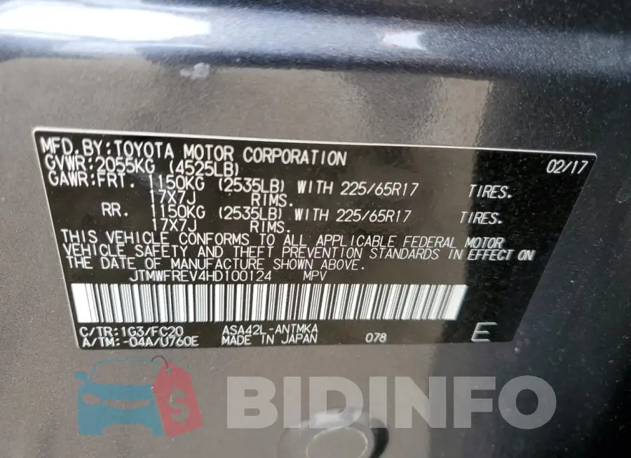 JTMWFREV4HD100124 Photo# 13