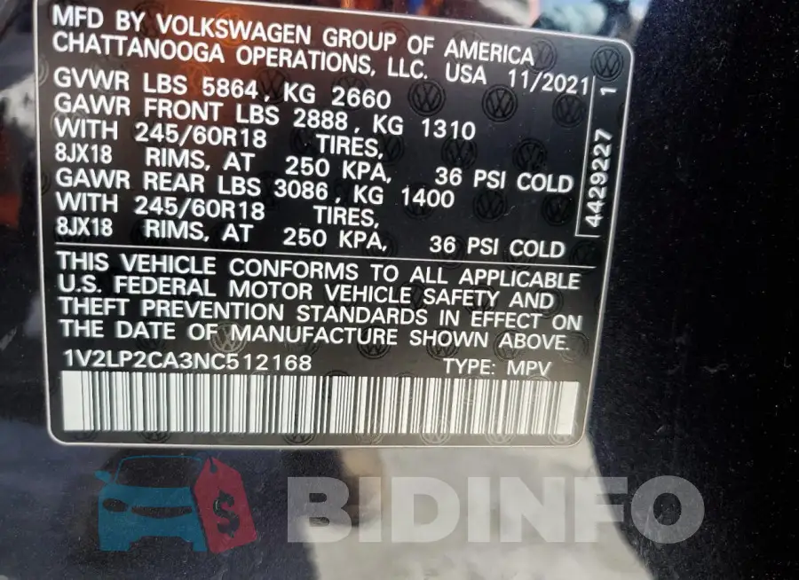 1V2LP2CA3NC512168 Photo# 14