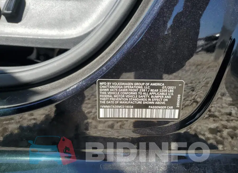 1VWMA7A35MC016034 Photo# 12