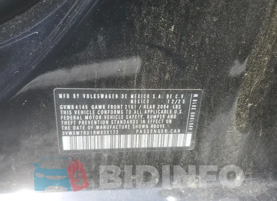 3VW5M7BU1RM039173 Photo# 12
