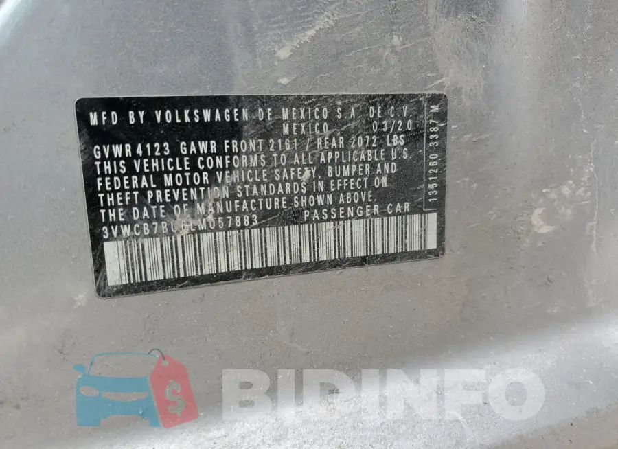 3VWCB7BU6LM057883 Photo# 12