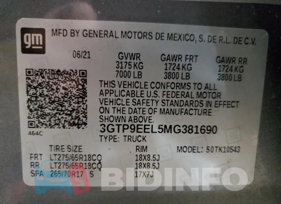 3GTP9EEL5MG381690 Photo# 12