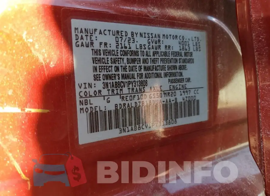 3N1AB8CV1PY313808 Photo# 13