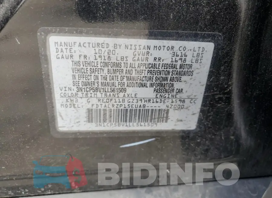 3N1CP5BV1LL561509 Photo# 12