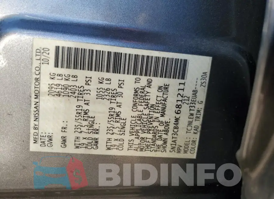 5N1AT3CB4MC681211 Photo# 14