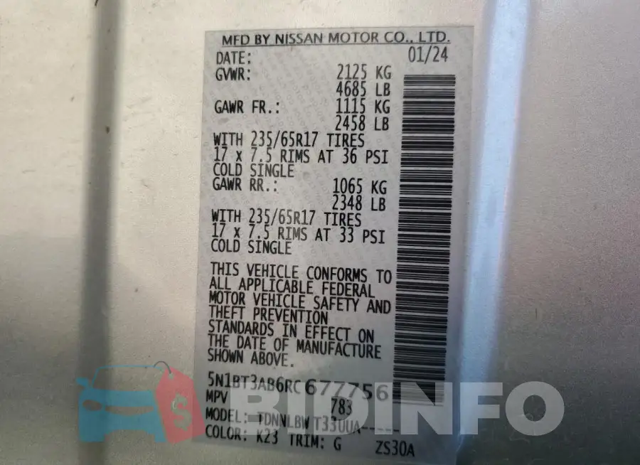 5N1BT3AB6RC677756 Photo# 13