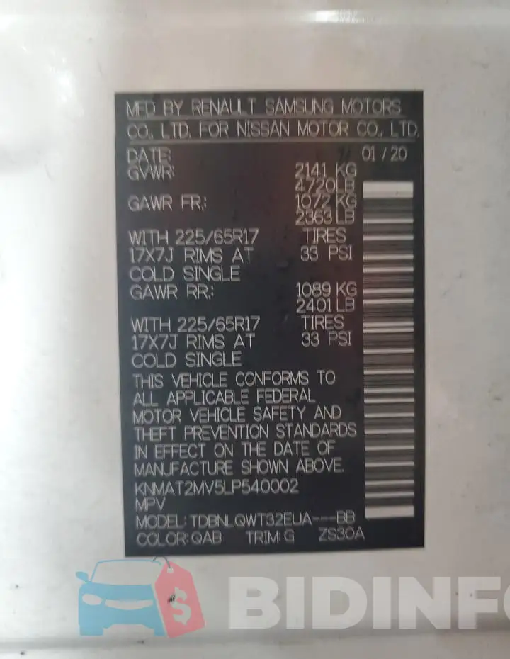 KNMAT2MV5LP540002 Photo# 13