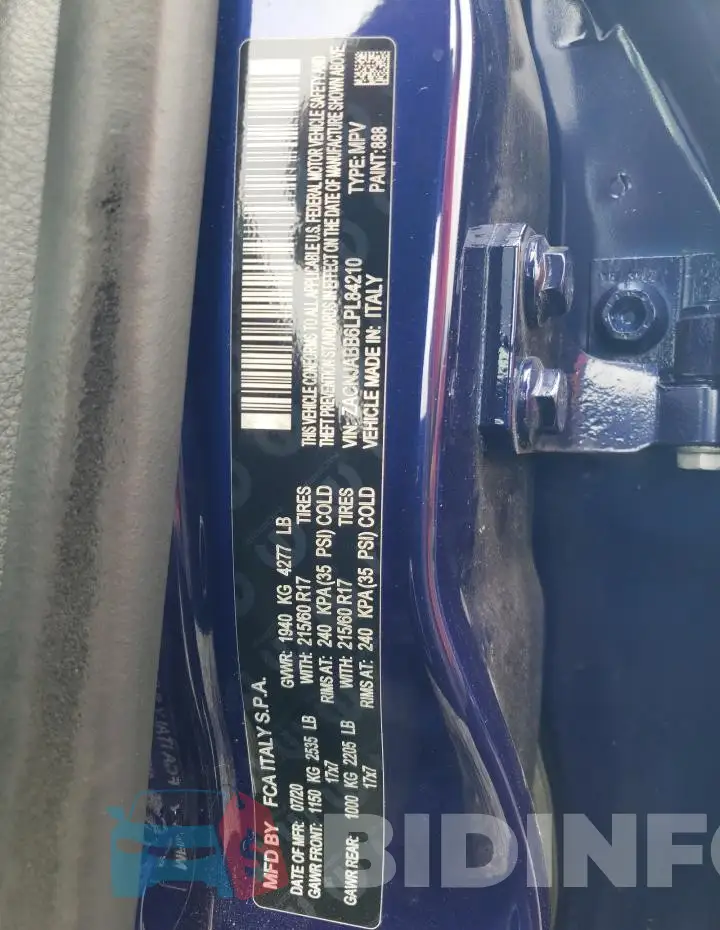ZACNJABB6LPL84210 Photo# 12