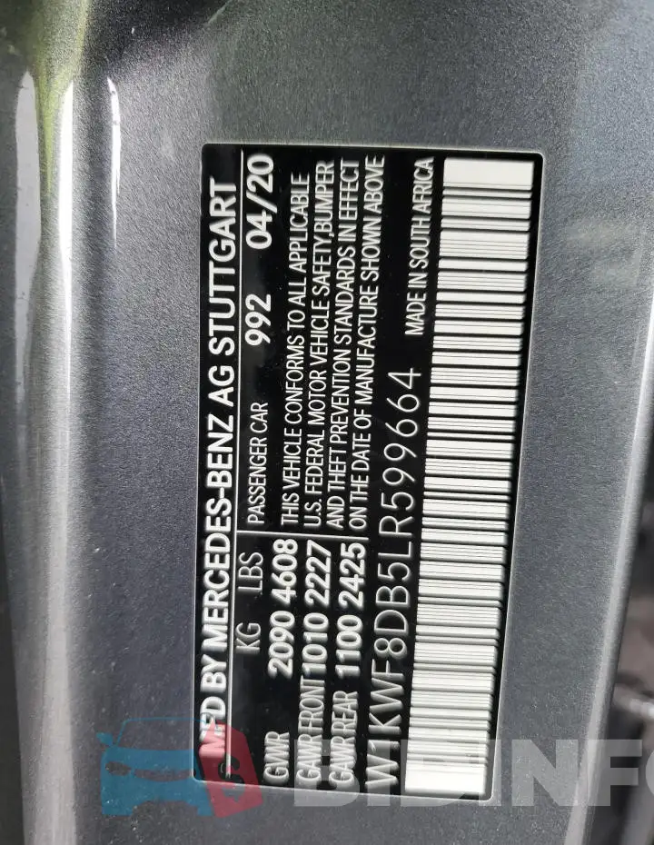 W1KWF8DB5LR599664 Photo# 12