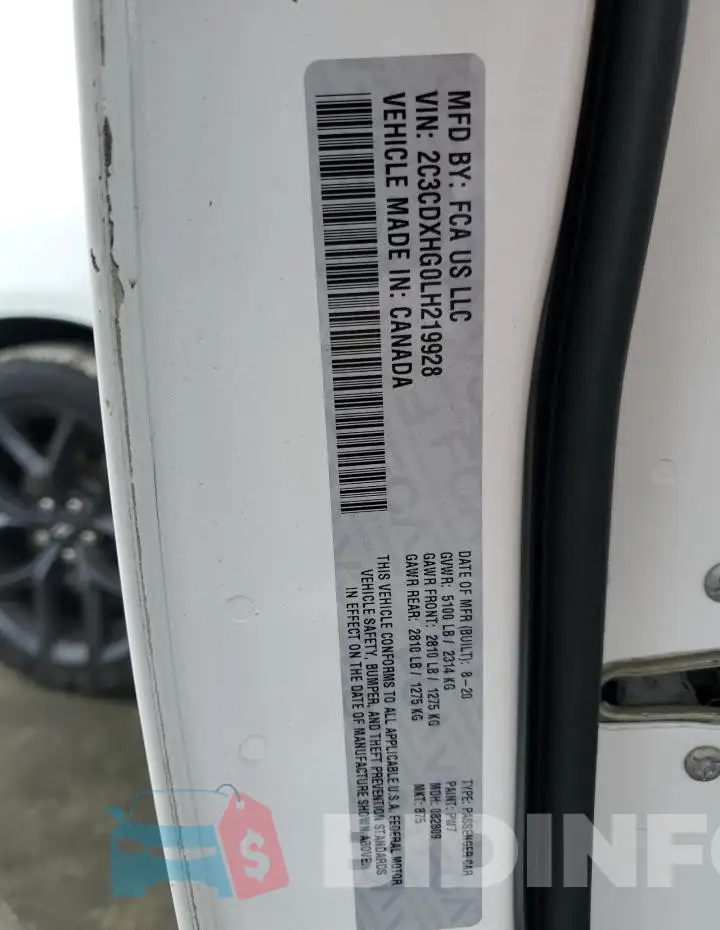 2C3CDXHG0LH219928 Photo# 12