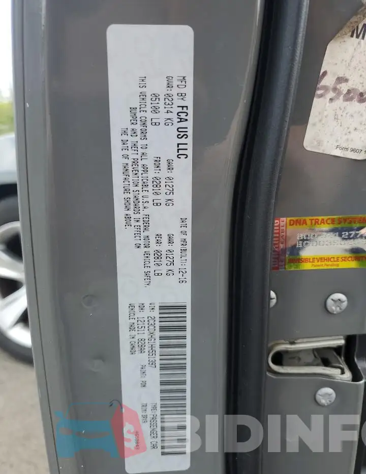 2C3CDXHG1HH551397 Photo# 12