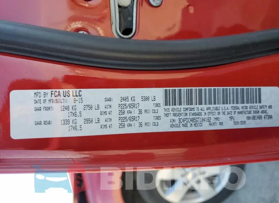 3C4PDCAB5GT104162 Photo# 12