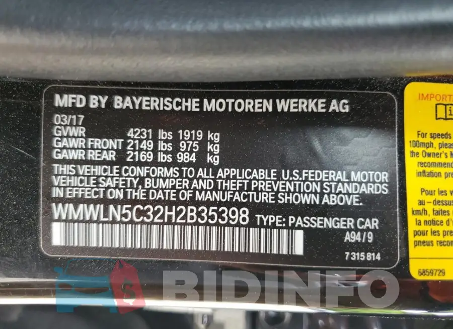 WMWLN5C32H2B35398 Photo# 13