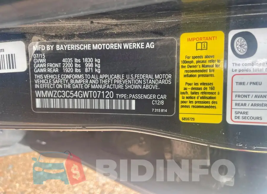 WMWZC3C54GWT07120 Photo# 10