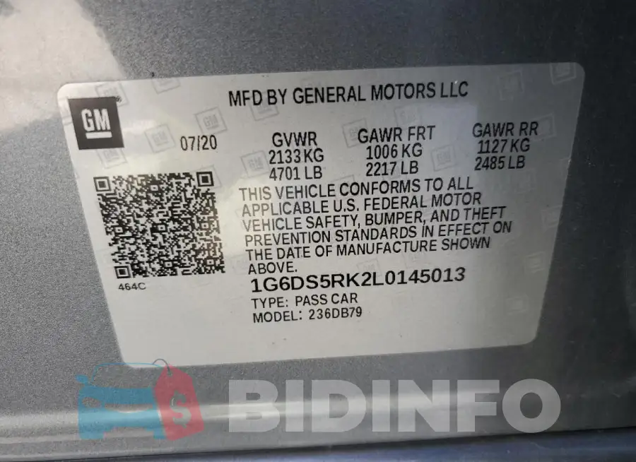 1G6DS5RK2L0145013 Photo# 12