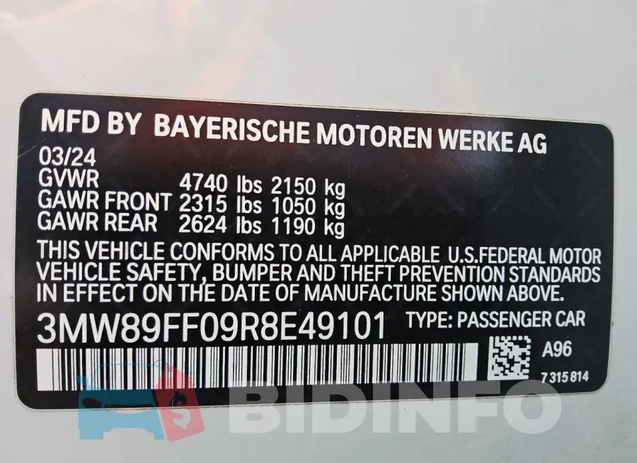 3MW89FF09R8E49101 Photo# 12
