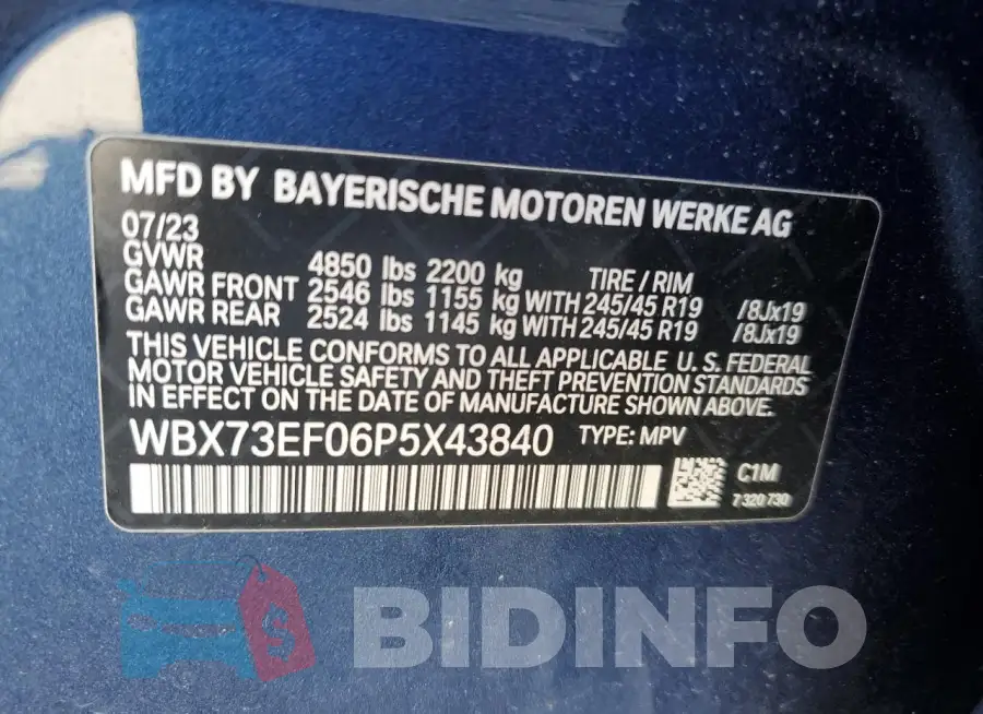 WBX73EF06P5X43840 Photo# 13