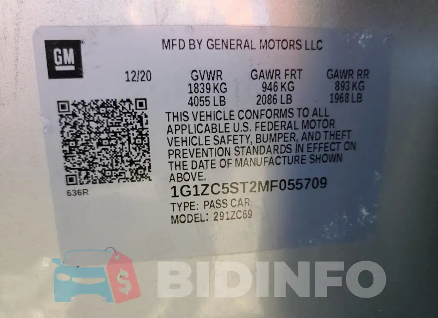 1G1ZC5ST2MF055709 Photo# 12