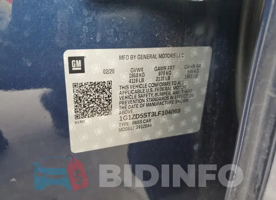 1G1ZD5ST3LF104069 Photo# 13