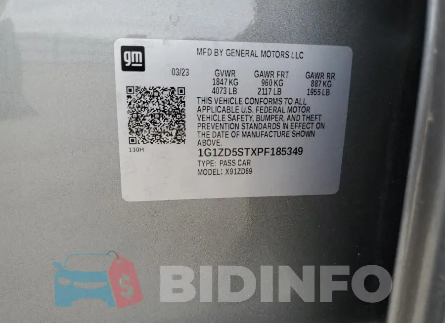 1G1ZD5STXPF185349 Photo# 12