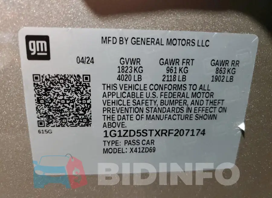 1G1ZD5STXRF207174 Photo# 12