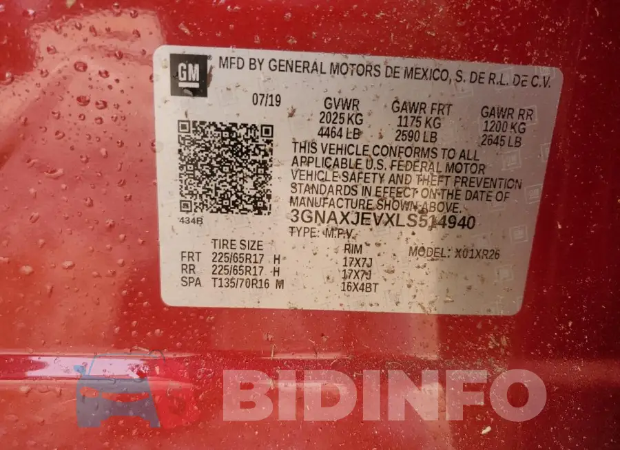 3GNAXJEVXLS514940 Photo# 13