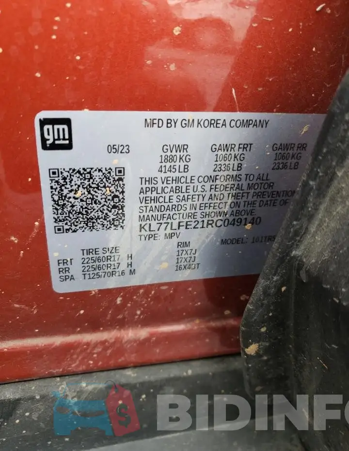 KL77LFE21RC049140 Photo# 12