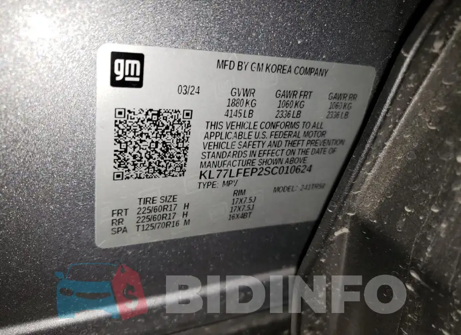 KL77LFEP2SC010624 Photo# 12
