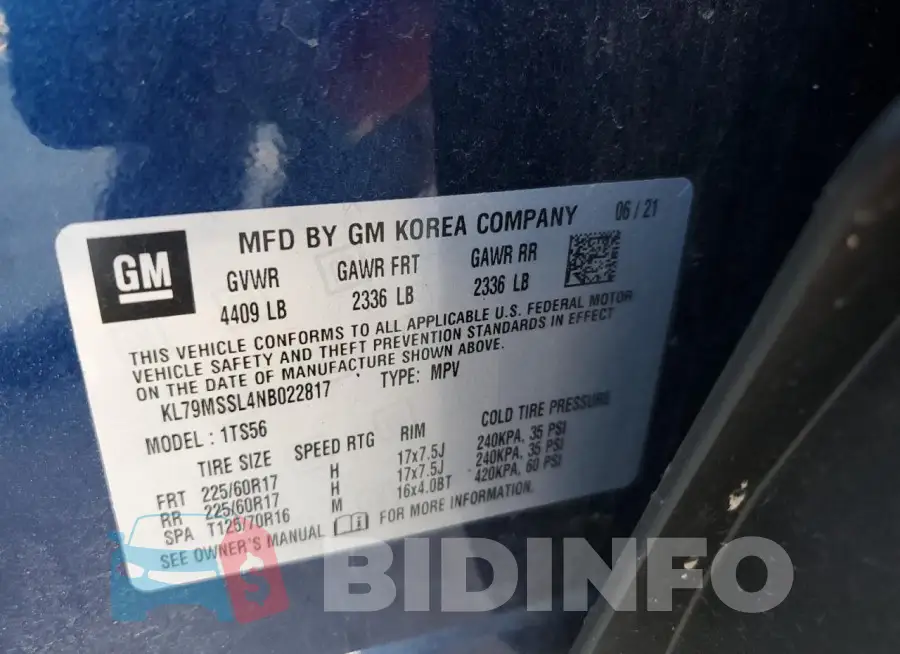 KL79MSSL4NB022817 Photo# 13