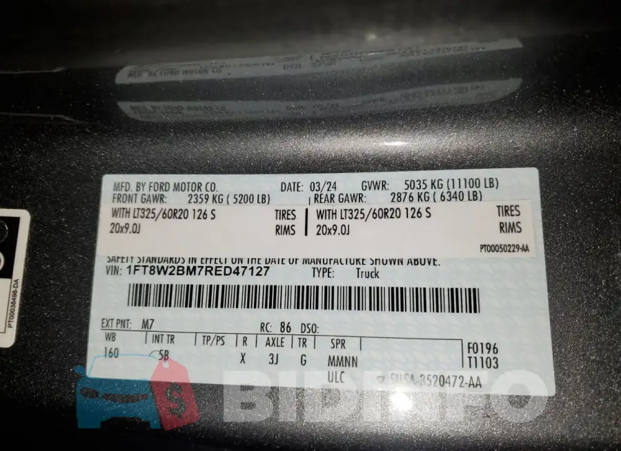 1FT8W2BM7RED47127 Photo# 12