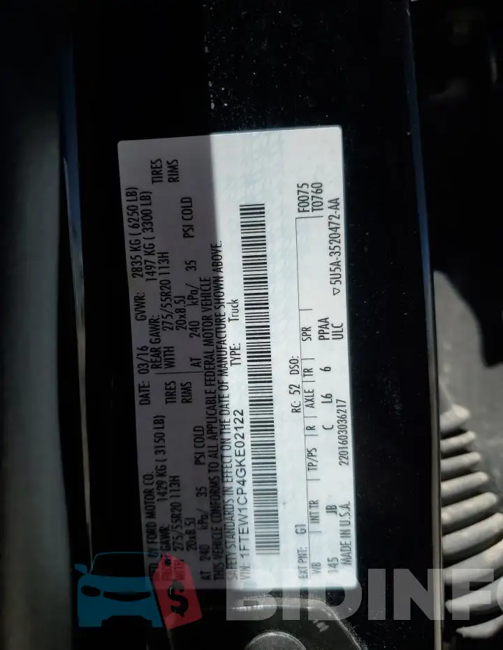 1FTEW1CP4GKE02122 Photo# 13