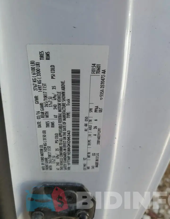 1FTMF1E88GKD96343 Photo# 12