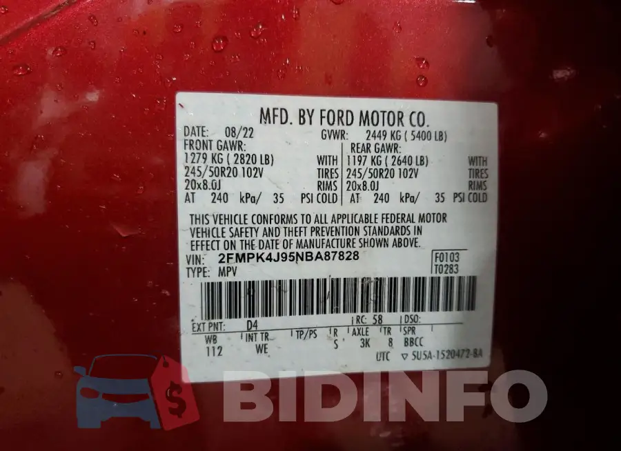 2FMPK4J95NBA87828 Photo# 14