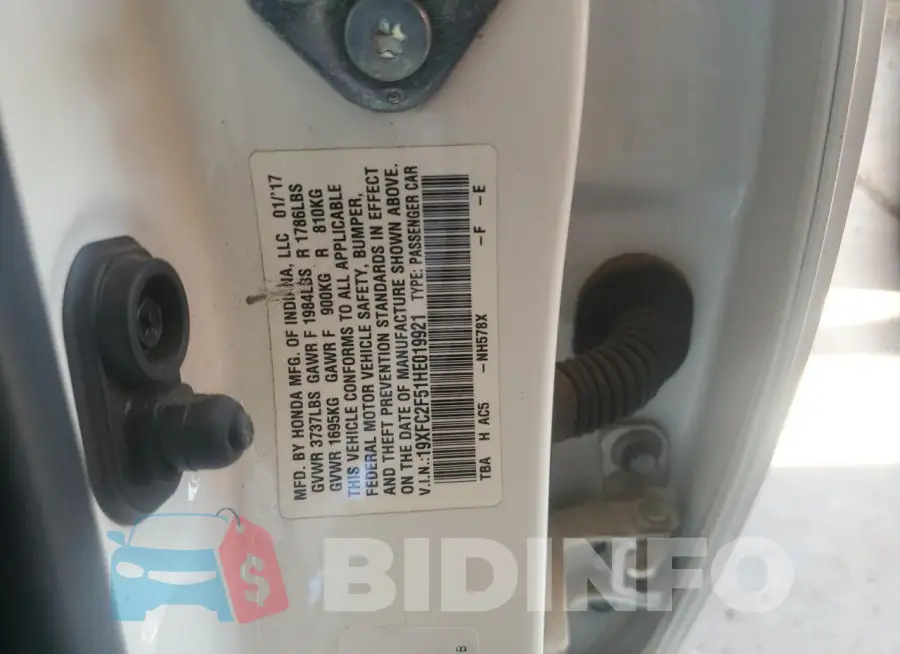 19XFC2F51HE019921 Photo# 13
