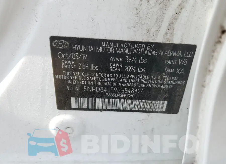 5NPD84LF9LH548426 Photo# 12