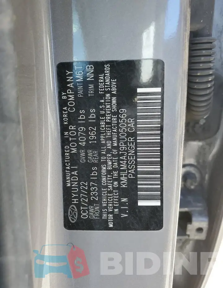 KMHLM4AJ9PU050569 Photo# 13