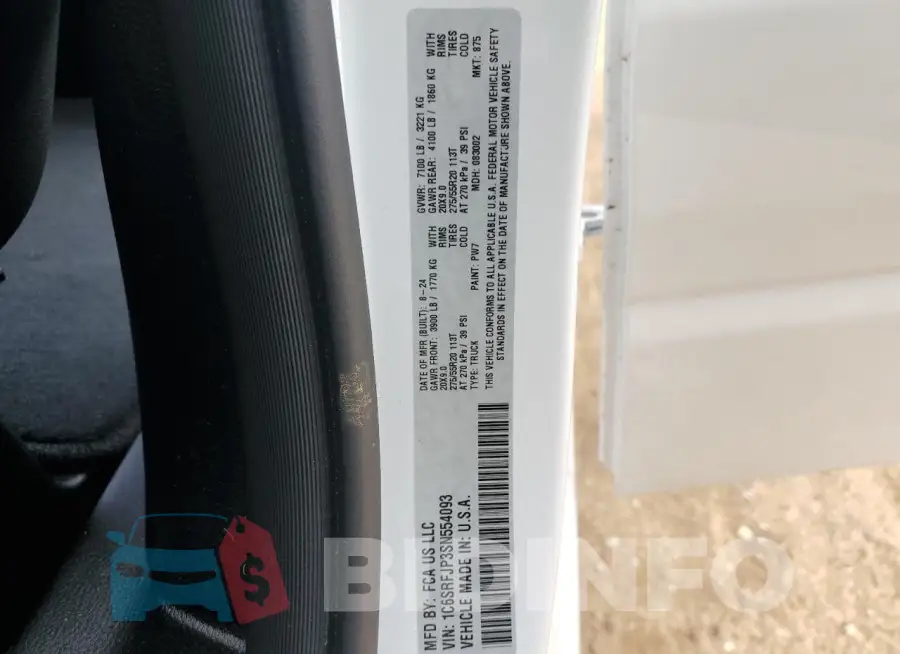 1C6SRFJP3SN554093 Photo# 12