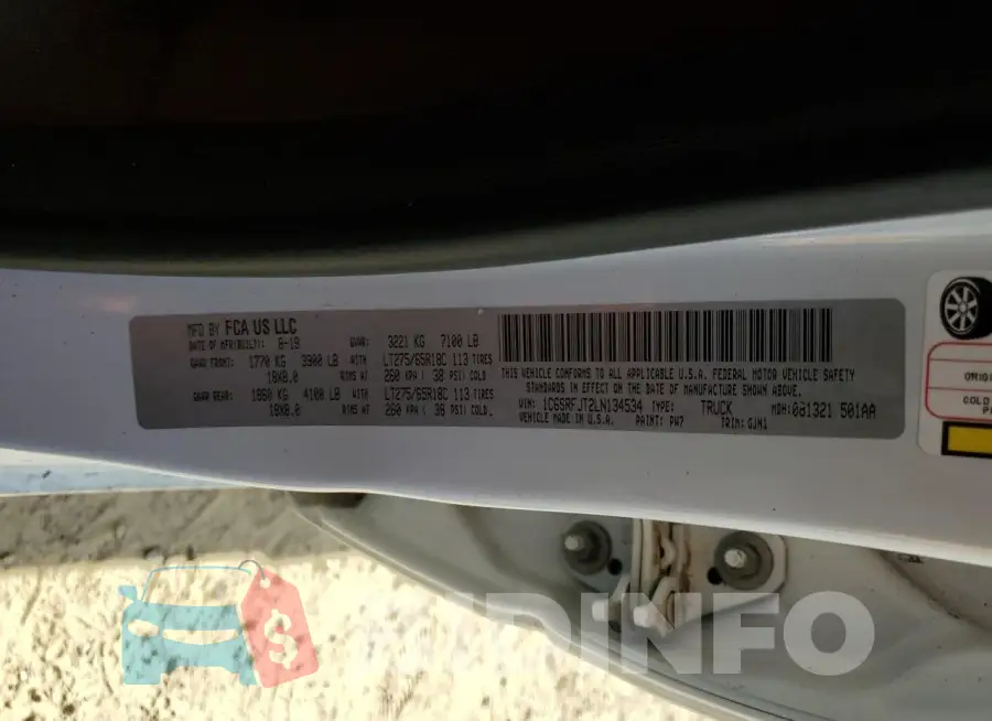 1C6SRFJT2LN134534 Photo# 13