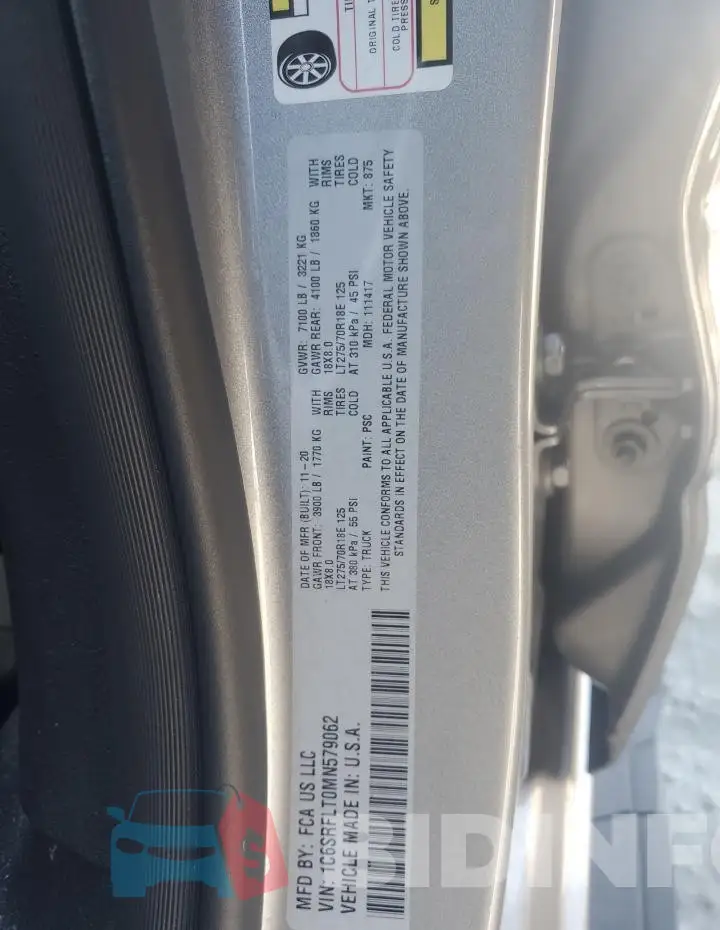 1C6SRFLT0MN579062 Photo# 13