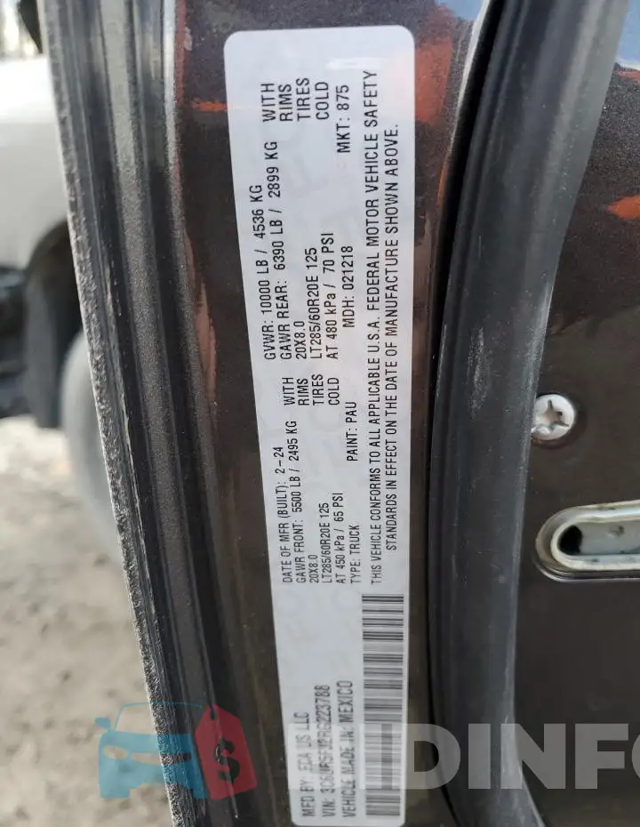 3C6UR5FJ2RG223788 Photo# 13