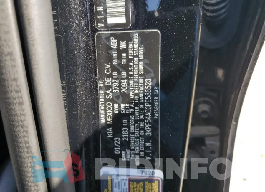 3KPF54AD3PE586523 Photo# 12