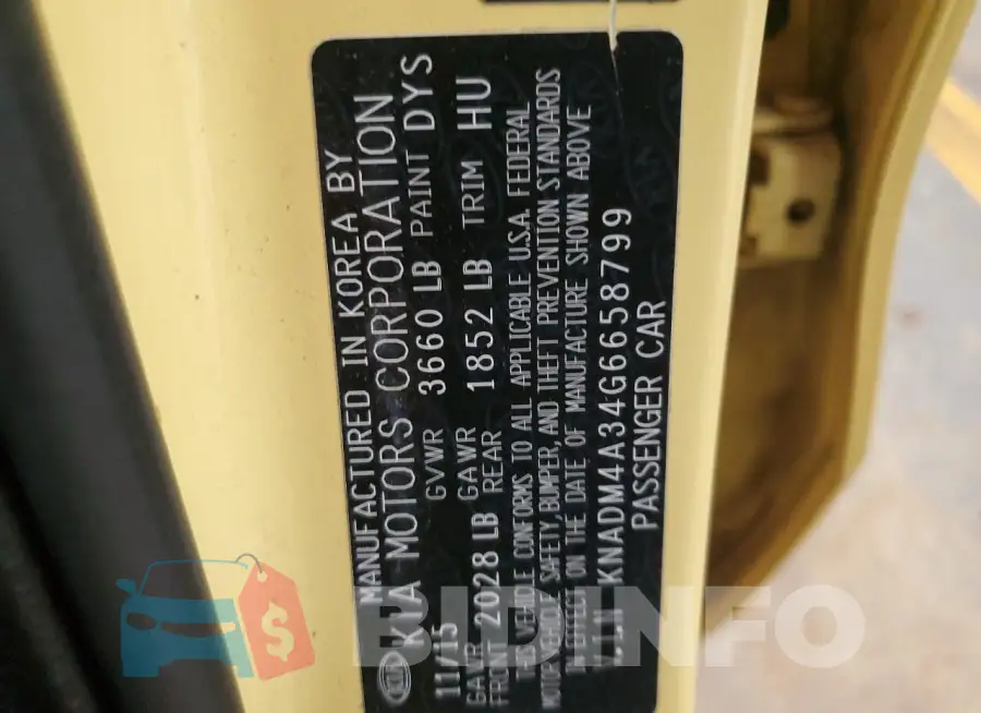 KNADM4A34G6658799 Photo# 12